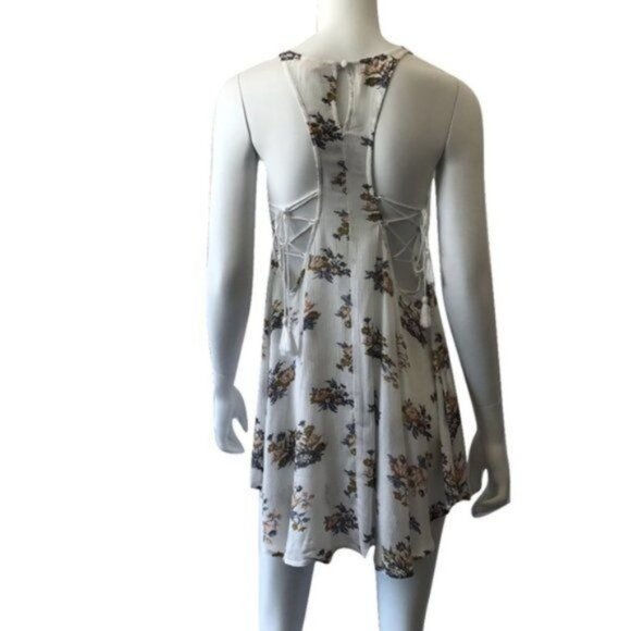 Floral Tunic Dress With Tie Side Detail - Picture 4 of 5
